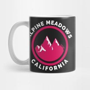 Alpine Meadows Ski Snowboard Mountain California Yosemite - Travel Mug